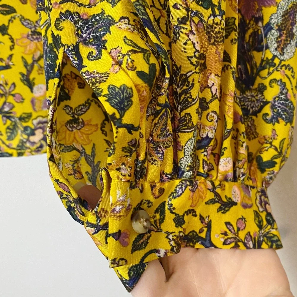 Madewell x Karen Walker Silk Print Gennaker Top - Picture 13 of 15